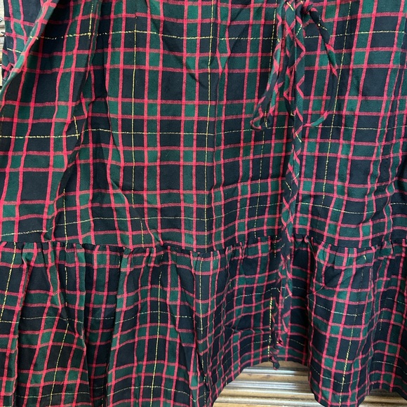 LOFT Plaid Metallic Holiday Dress - Picture 3 of 6